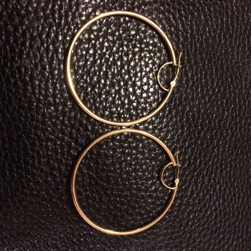 10k Hoop Earrings RL design hallmark